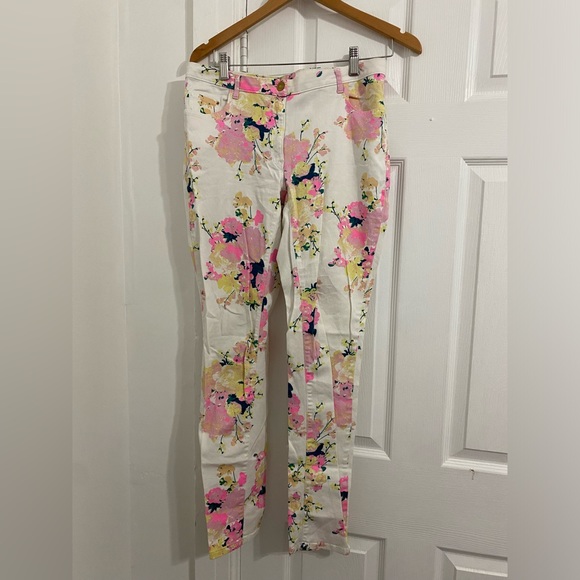H&M Pants - H&M Floral Jeans